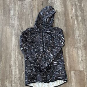 Nike Black and Gray Camouflage Jacket